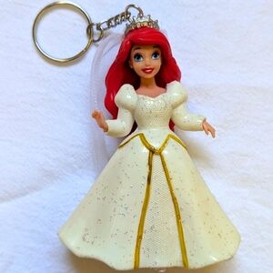 Disney Ariel Little Mermaid Fairy Tale Wedding Upcycled Toy Keychain